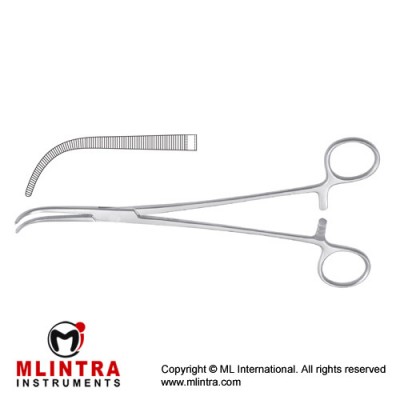 Overholt Dissecting and Ligature Forceps Curved Stainless Steel, 29.5 cm - 11 1/2"